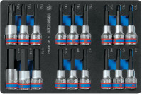 Набор торцевых головок King Tony 9-4138PRV (18 предметов)