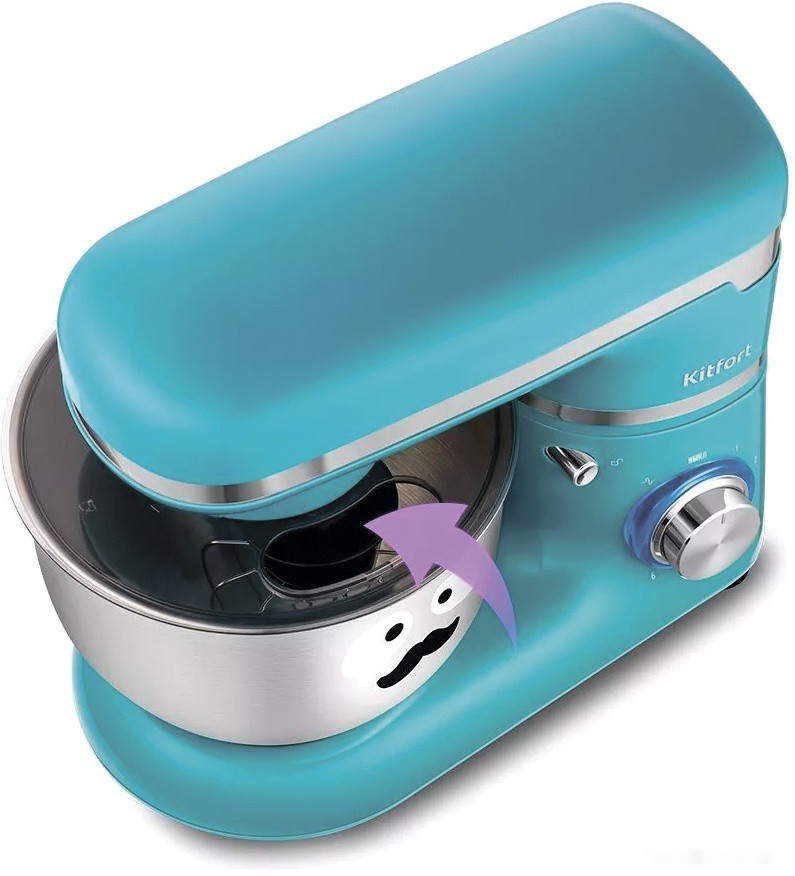 Кухонный комбайн Kitfort KT-3415-2 (темно-бирюзовый)