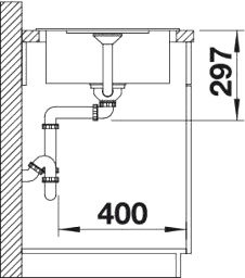 Кухонная мойка Blanco Metra 45S Compact (белый)