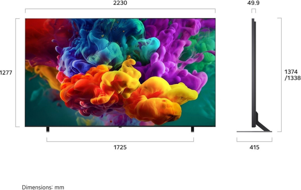 Телевизор LG QNED evo AI QNED85 100QNED85B6