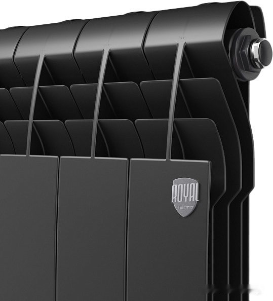 Радиатор Royal Thermo Biliner Alum 500 Noir Sable (8 секций) Радиатор Royal Thermo Biliner Alum 500 Noir Sable (8 секций)