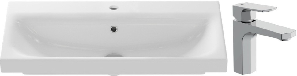 Умывальник Cersanit Moduo 80 Slim P-UM-MOD80SL/1 + 63055