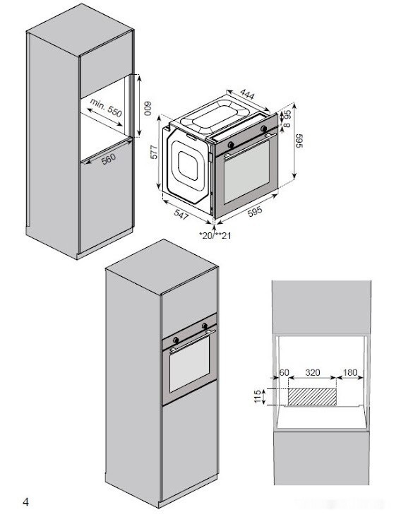 Духовой шкаф ZorG Technology BE7 (серый) Духовой шкаф ZorG Technology BE7 (серый)