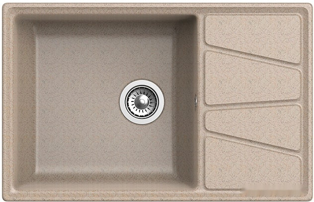 Кухонная мойка GranFest GF-V-780L (песочный)
