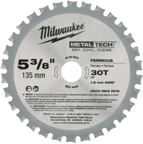 Диск циркулярный Milwaukee 48404070