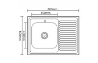 Кухонная мойка Ledeme L98060-R