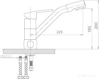 Смеситель Polygran Дуо (черный 16)