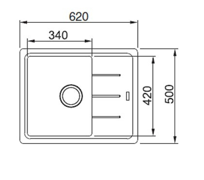Кухонная мойка Franke BFG 611C оникс