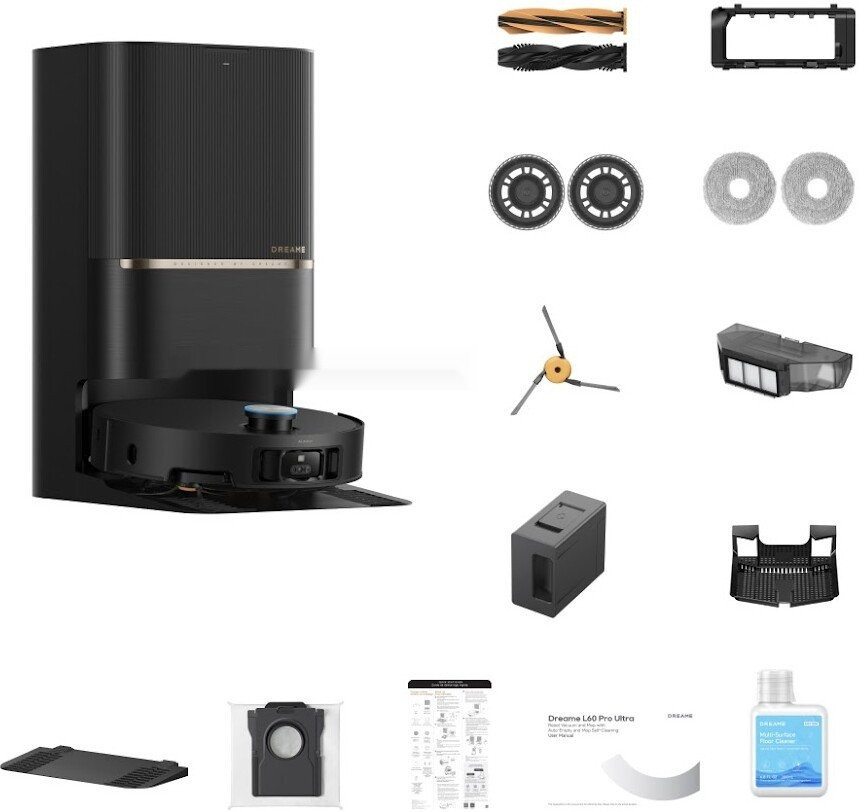 Робот-пылесос Dreame Robot Vacuum L60 Pro Ultra Black RLL56CE0 (евровилка, черный)