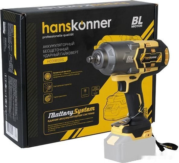 Гайковерт Hanskonner HCD18100S (без АКБ) Гайковерт Hanskonner HCD18100S (без АКБ)