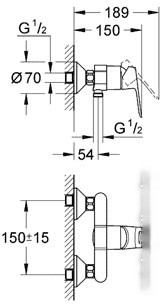 Смеситель Grohe BauLoop 23340000 Смеситель Grohe BauLoop 23340000