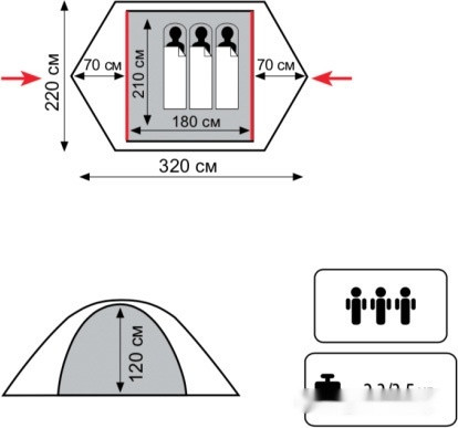 Палатка Tramp Lite Hunter 3 Палатка Tramp Lite Hunter 3