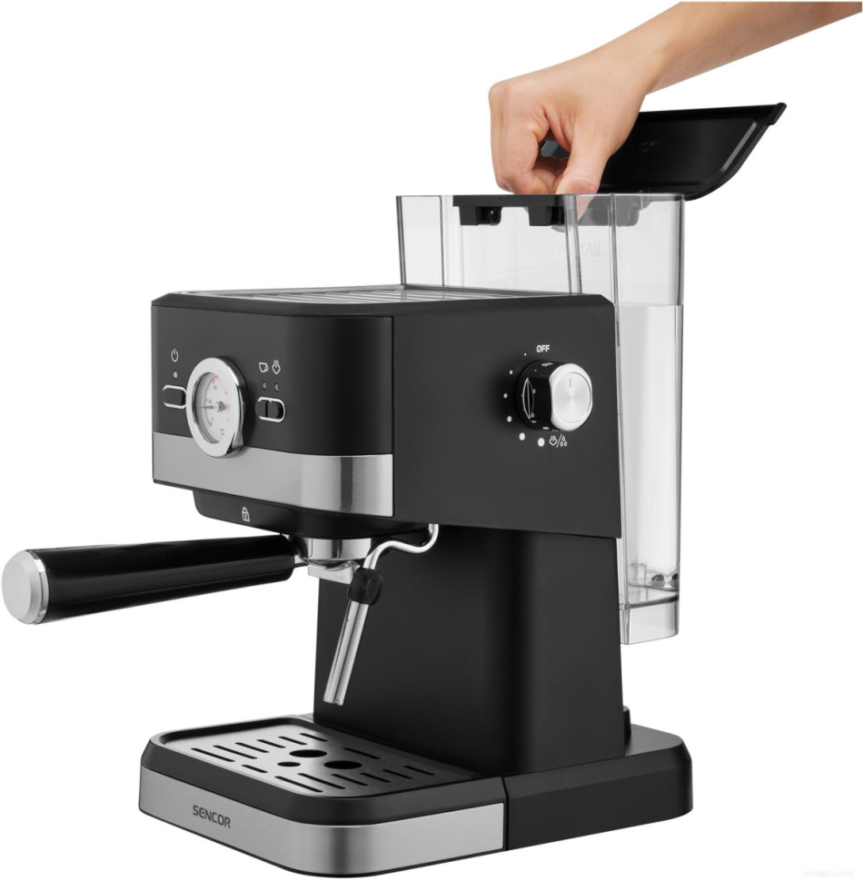 Рожковая кофеварка Sencor SES 1721BK