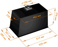 Вытяжка Backer BH54MC-18F12K-Black