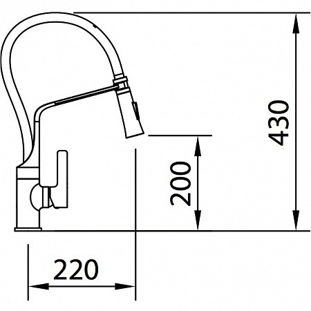 Смеситель Clever Chef 99733 (Белый-Хром)
