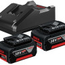 Аккумулятор для инструмента Bosch 1600A019S1 (18В/2x4 Ah + 18-40В) Аккумулятор для инструмента Bosch 1600A019S1 (18В/2x4 Ah + 18-40В)