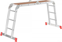 Лестница-трансформер Новая Высота NV 233 трансформер с помостом 4x5 ступеней