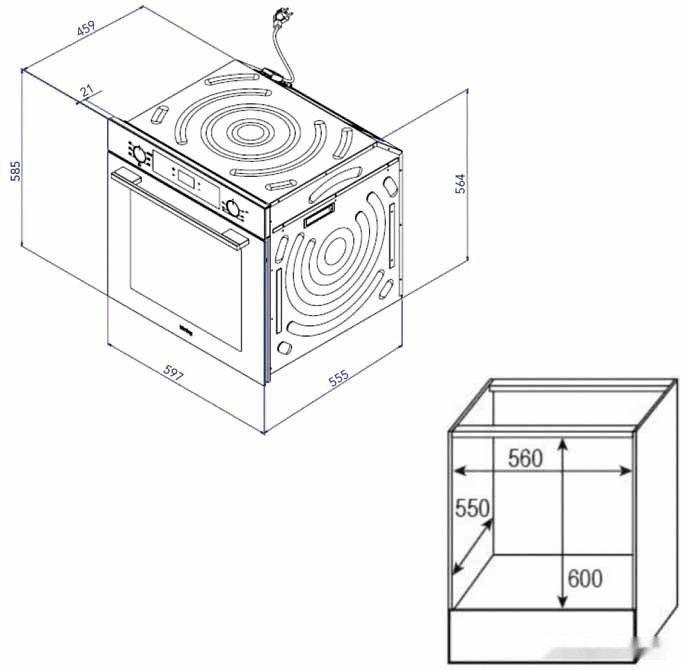 Духовой шкаф Korting OKB 4701 CNRB