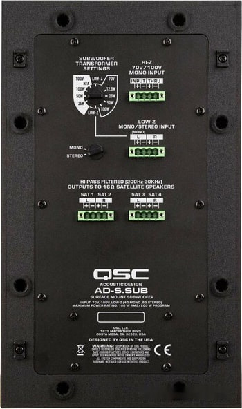 Акустическая система QSC AD-S.SUB (белый) Акустическая система QSC AD-S.SUB (белый)