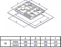Варочная панель Weissgauff HGG 641 BGV Nano Glass