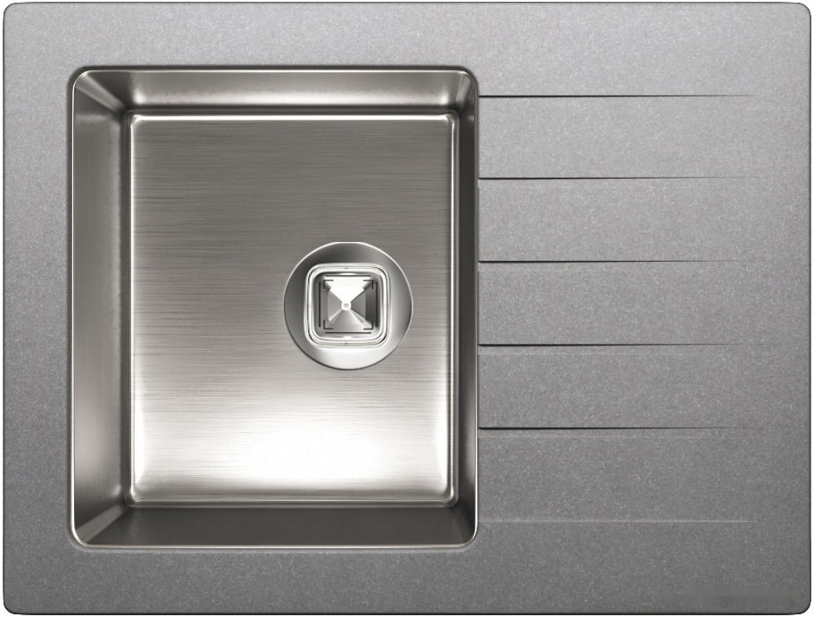 Кухонная мойка Tolero Twist TTS-660 (серый 701)