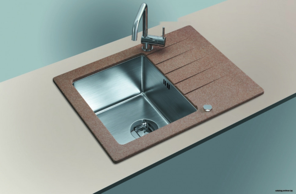 Кухонная мойка Tolero Twist TTS-660 (серый 701)