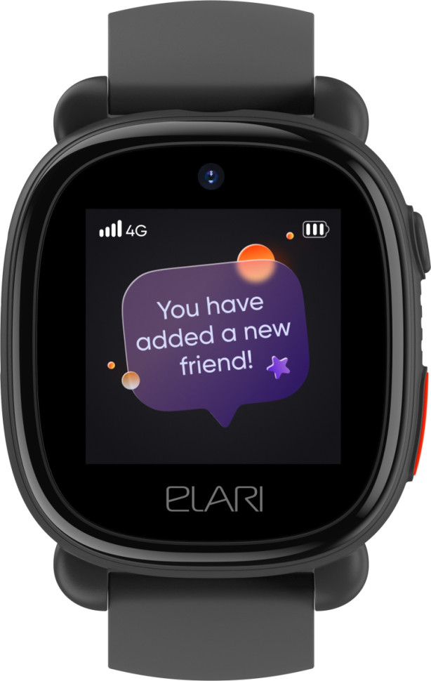 Детские умные часы Elari KidPhone 4G Lite (черный) Детские умные часы Elari KidPhone 4G Lite (черный)