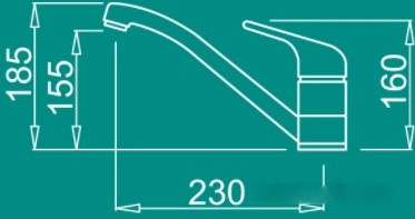 Смеситель Elleci Minerva Titanium M73