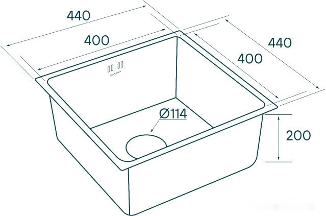 Кухонная мойка Paulmark Lassan PM304444-GM Кухонная мойка Paulmark Lassan PM304444-GM