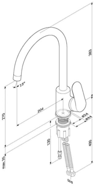 Смеситель Am.Pm Like F8007722 Смеситель Am.Pm Like F8007722