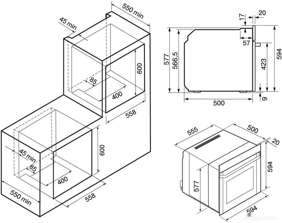 Духовой шкаф Krona Adriano 60 WH G2 Духовой шкаф Krona Adriano 60 WH G2