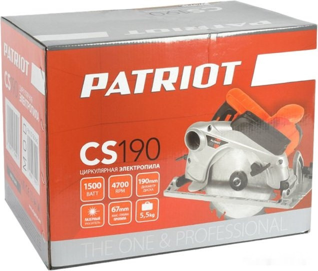 Дисковая (циркулярная) пила Patriot CS 190 Дисковая (циркулярная) пила Patriot CS 190