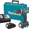 Ударная дрель-шуруповерт Makita DHP453SYE (с 2-мя АКБ, кейс)