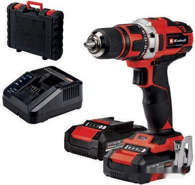 Дрель-шуруповерт Einhell TE-CD 18/40-1 Li 4513939 (с 2-мя АКБ, кейс)