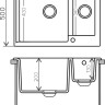 Кухонная мойка Polygran Brig-620 (серый 14)