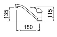 Смеситель Elleci Minerva 35 Inox
