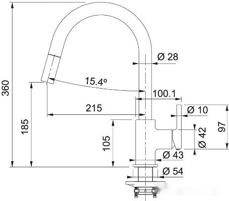 Смеситель Franke Lina 115.0626.055 (оникс) Смеситель Franke Lina 115.0626.055 (оникс)
