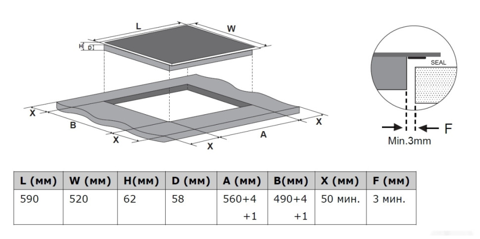 Варочная панель Weissgauff HI 643 BSCM Flex Варочная панель Weissgauff HI 643 BSCM Flex