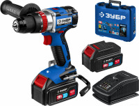 Ударная дрель-шуруповерт ЗУБР Профессионал DBS-201-42 (с 2-мя АКБ 4 Ач, кейс)
