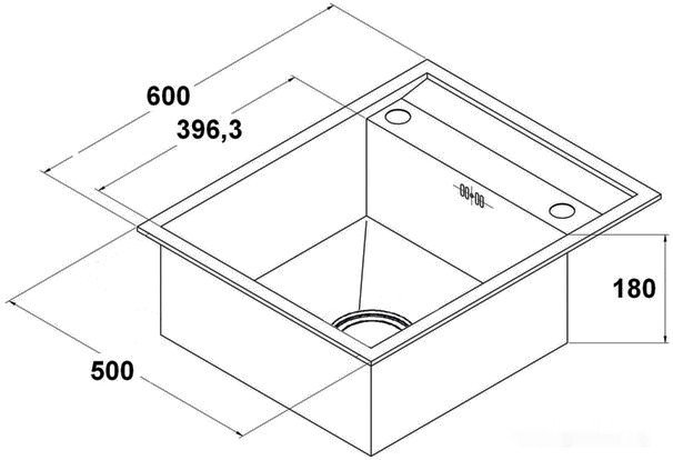 Кухонная мойка Zorg Steel Hammer SH X 6050 DIVA Кухонная мойка Zorg Steel Hammer SH X 6050 DIVA