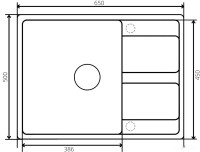 Кухонная мойка Zorg Apollo 65 (слоновая кость)