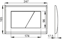 Система инсталляции Alcaplast M272, хром матовый