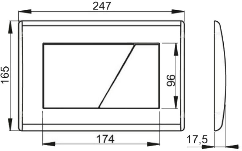 Система инсталляции Alcaplast M272, хром матовый