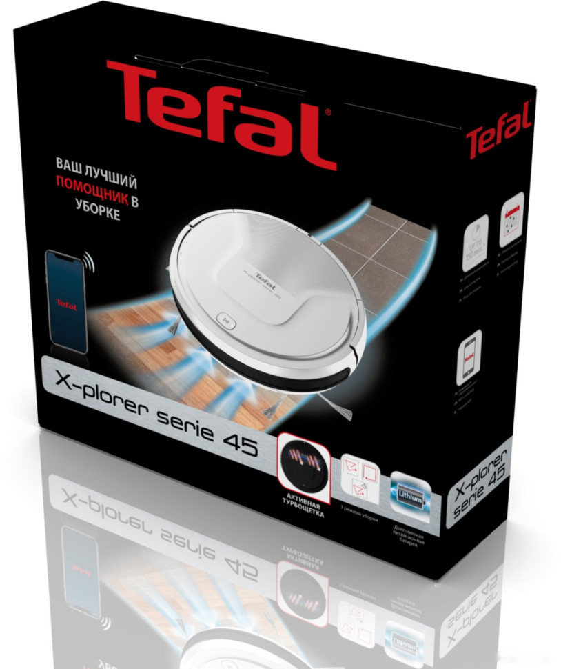 Робот-пылесос Tefal X-Plorer Serie 45 RG8227WH Робот-пылесос Tefal X-Plorer Serie 45 RG8227WH