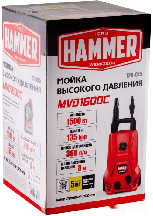 Мойка высокого давления Hammer MVD1500C Мойка высокого давления Hammer MVD1500C