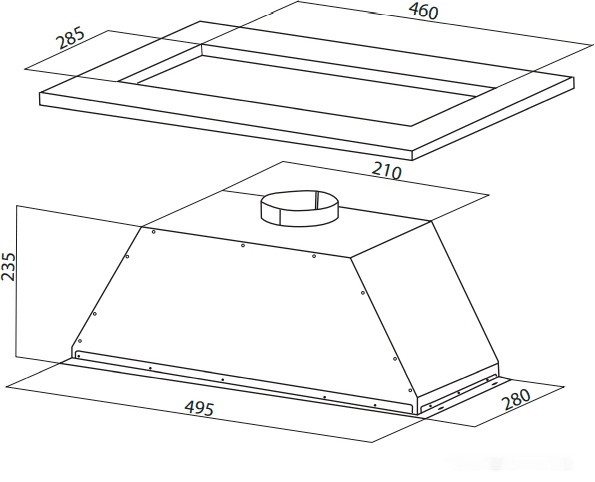 Вытяжка Oasis UM-50W (V)