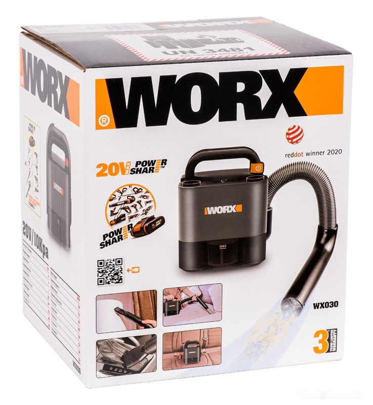 Пылесос Worx WX030 (с 1 АКБ 2Ah и ЗУ) Пылесос Worx WX030 (с 1 АКБ 2Ah и ЗУ)