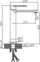 Умывальник Lauter 21836 + Moon 21СК8691BS