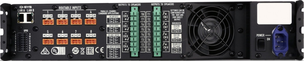 Процессорный усилитель QSC CXD8.8Q