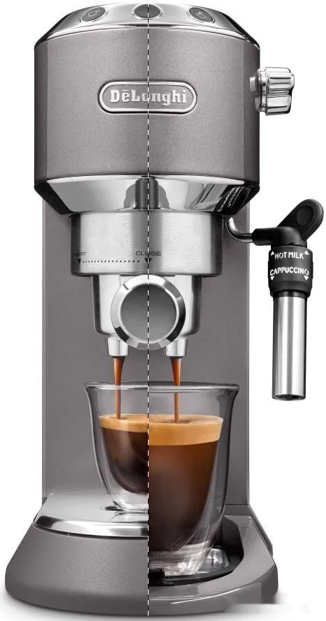 Рожковая помповая кофеварка Delonghi Dedica Metallics EC785.GY Рожковая помповая кофеварка Delonghi Dedica Metallics EC785.GY